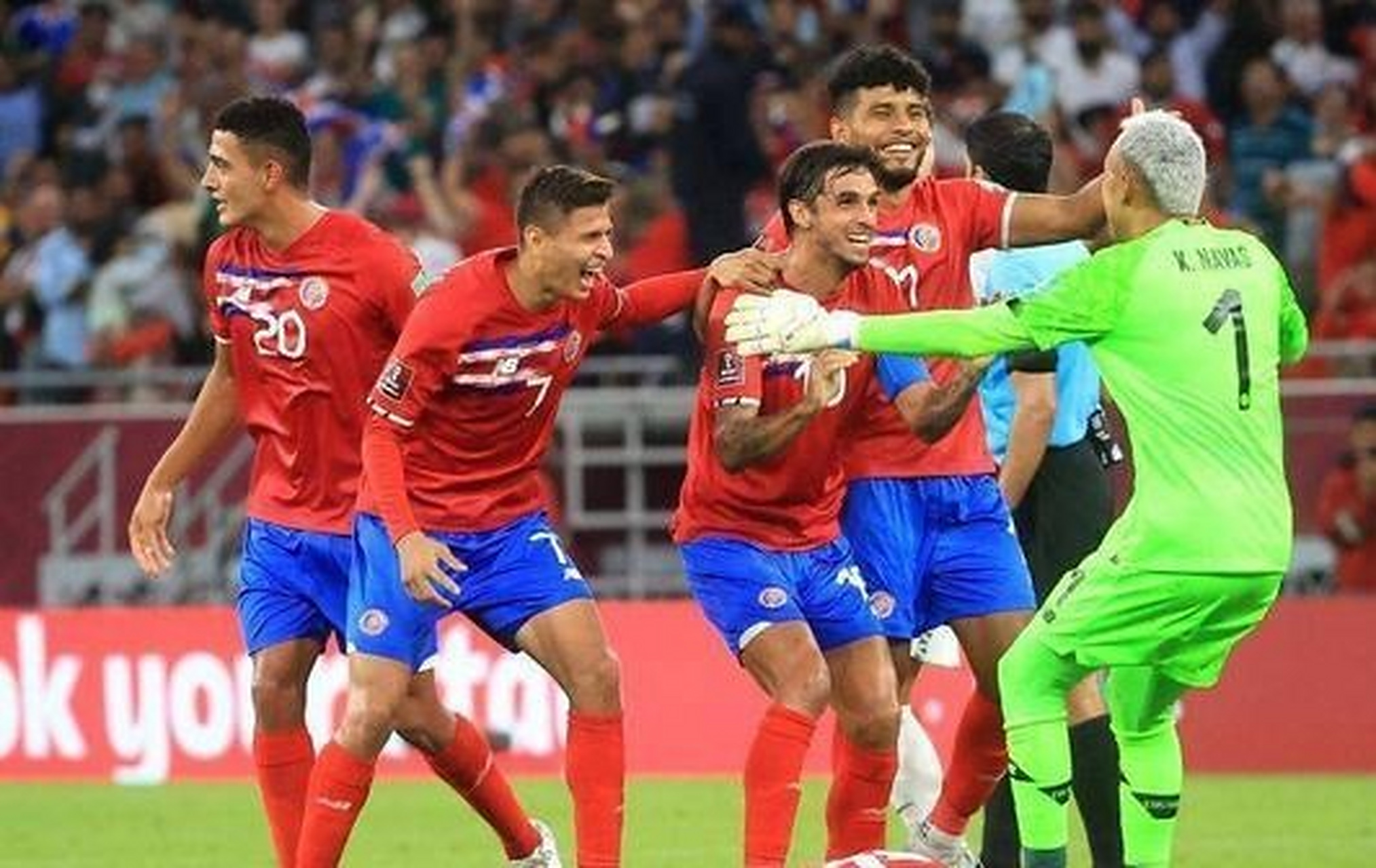 哥斯达黎加队在比赛中表现出色