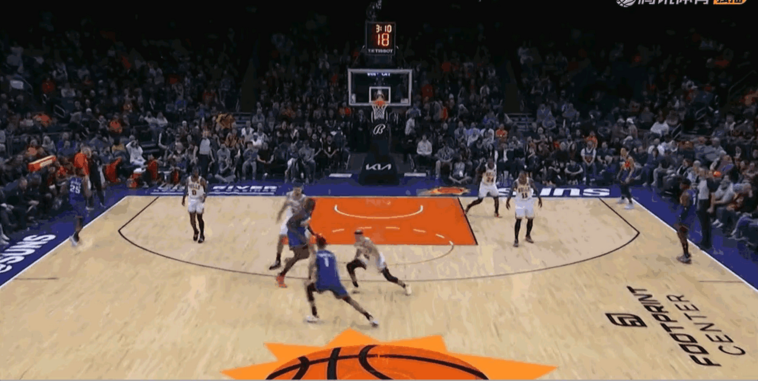 某队队员砍下高分，助力全队获胜